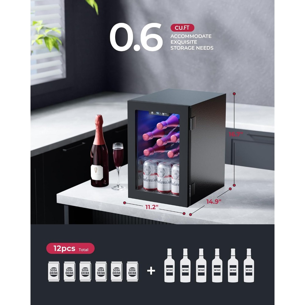 24 Can Mini Fridge, 0.6 Cu.Ft  - Home Bar And Fridge 评论和价格