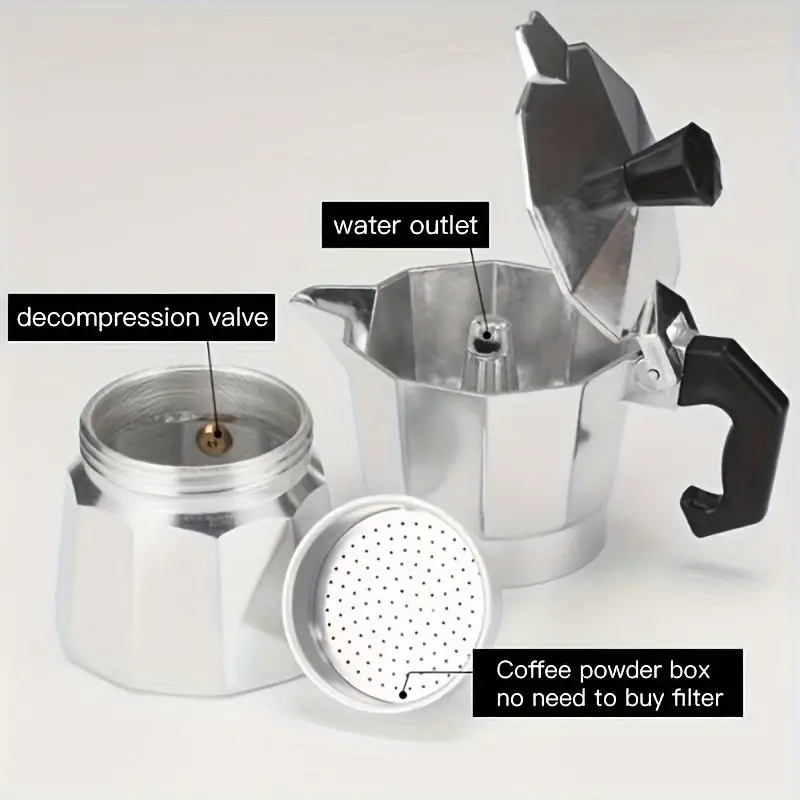 Classic Aluminum Moka Pot 50-3 - Home Barista 评论和价格