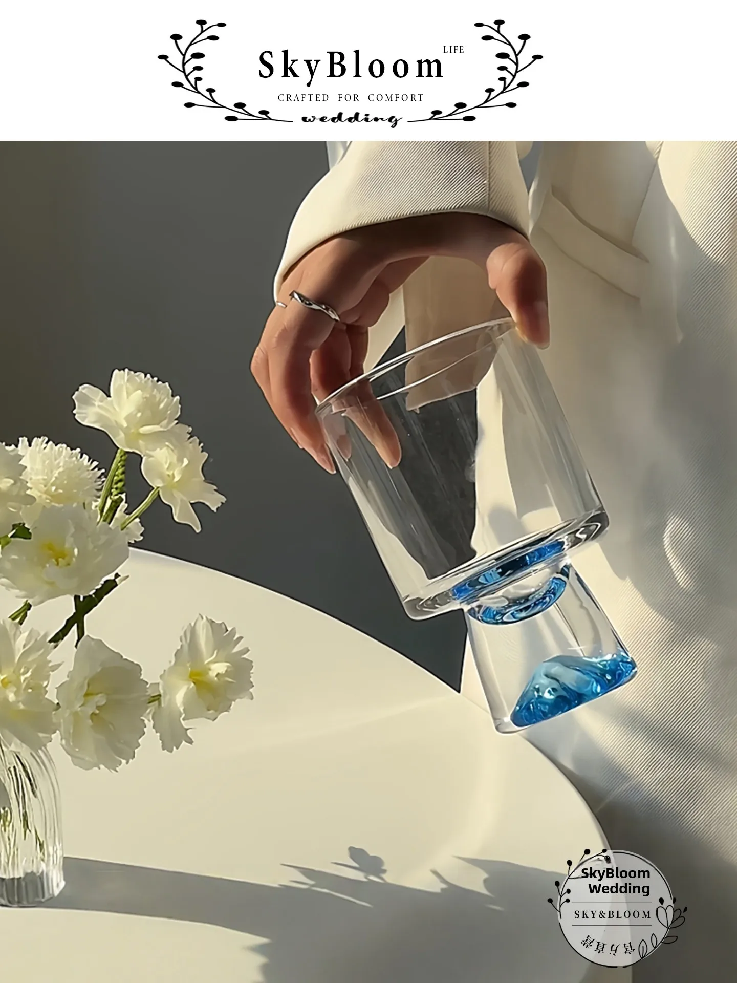 SkyBloom Luxury Highball Glass - Highball Glass Set 评论和价格