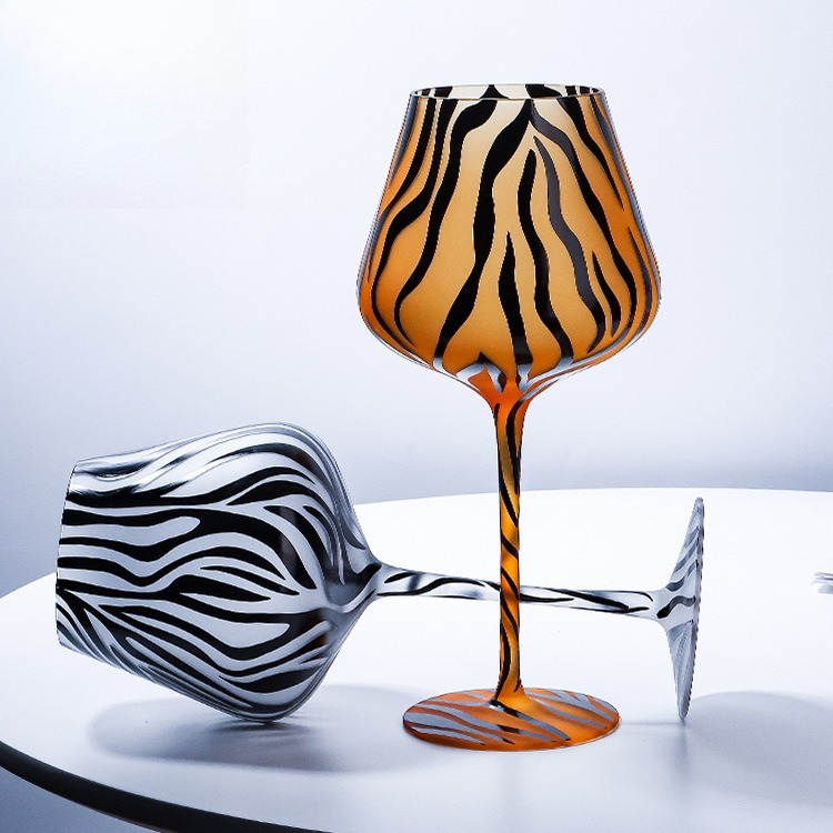 Creative Painted Tiger Leopard - Highball Glass Set 评论和价格